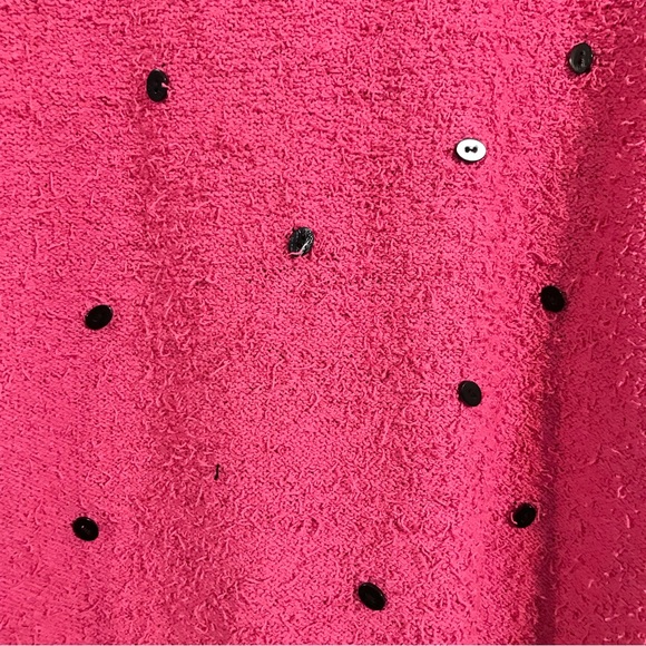 Vintage Design Options by Philip & Jane Gordon fuzzy watermelon cardigan - Picture 6 of 6